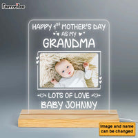 Personalized Gift First Mother's Day As My Grandma Plaque LED Lamp Night Light 25125 thumb 1
