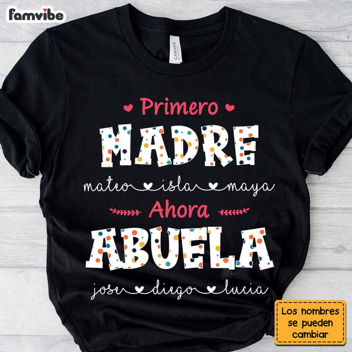 Personalized Abuela Spanish Colorful Polka Dot Shirt - Hoodie - Sweatshirt 25130 1