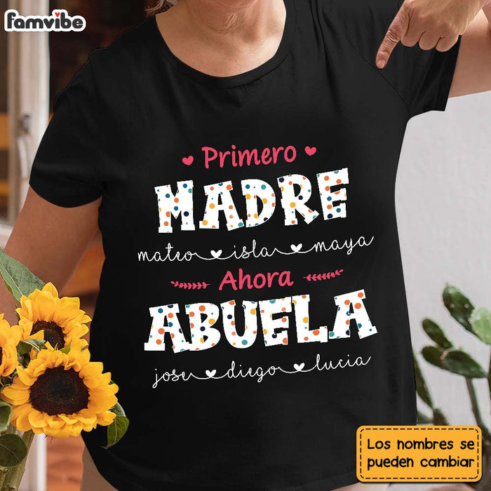 Personalized Abuela Spanish Colorful Polka Dot Shirt - Hoodie - Sweatshirt 25130 1