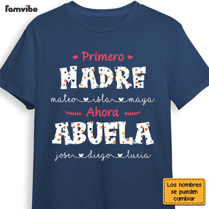 Personalized Abuela Spanish Colorful Polka Dot Shirt - Hoodie - Sweatshirt 25130 1