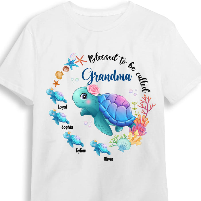 Personalized Blessed To Be Called Grandma Sea Animals Shirt - Hoodie - Sweatshirt 25133 1