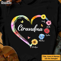Personalized Gift For Grandma Colorful Flowers Shirt - Hoodie - Sweatshirt 25146 thumb 1