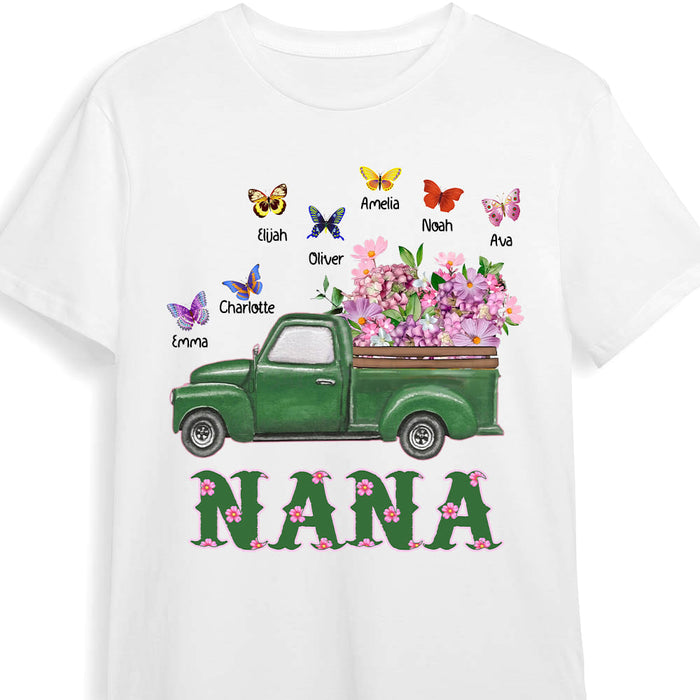 Personalized Gift For Grandma Nana Truck And Flowers Shirt - Hoodie - Sweatshirt 25155 1