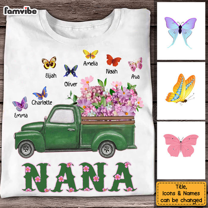 Personalized Gift For Grandma Nana Truck And Flowers Shirt - Hoodie - Sweatshirt 25155 1
