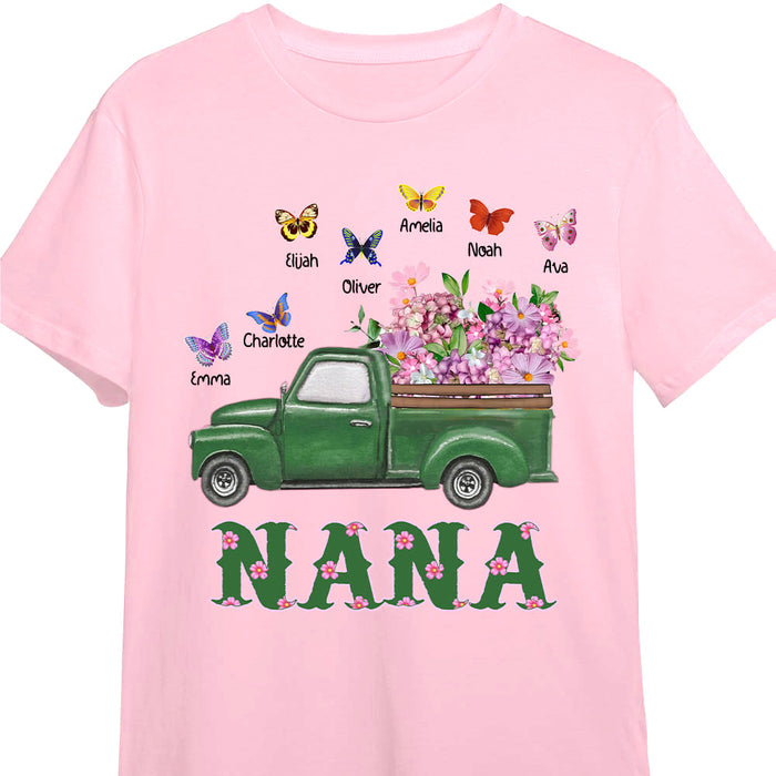 Personalized Gift For Grandma Nana Truck And Flowers Shirt - Hoodie - Sweatshirt 25155 1