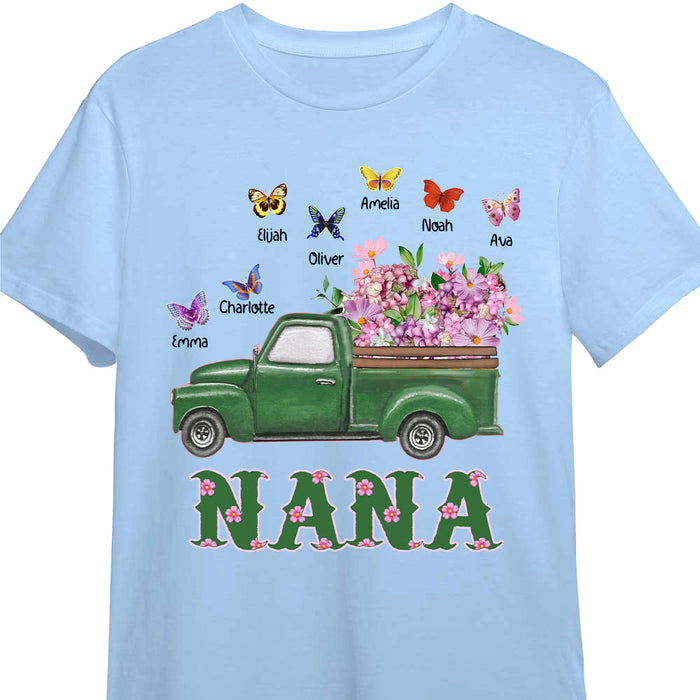 Personalized Gift For Grandma Nana Truck And Flowers Shirt - Hoodie - Sweatshirt 25155 1