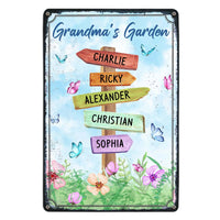 Personalized Gift Grandma's Garden Metal Sign 25158 thumb 1