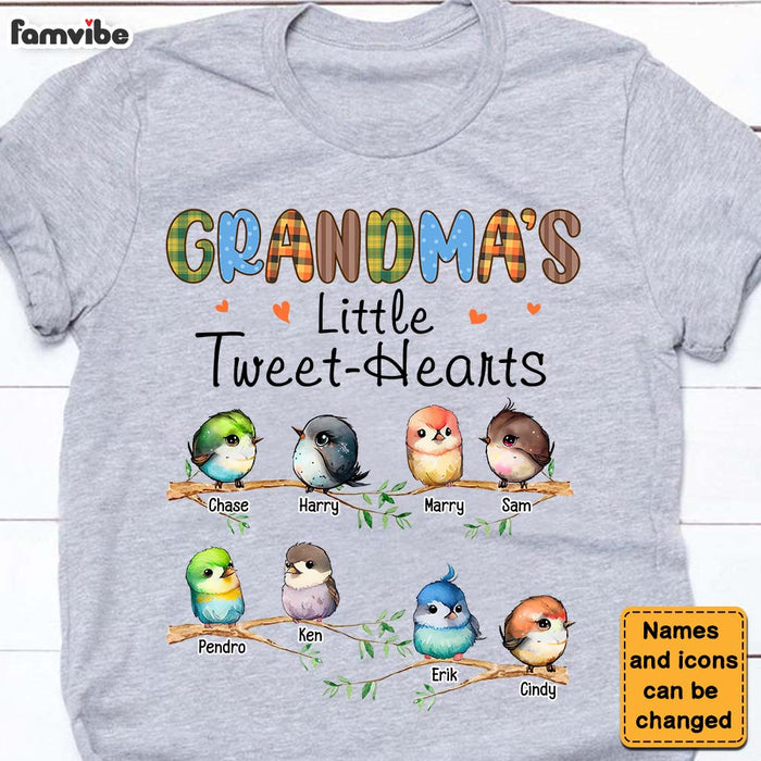 Personalized Grandma's Little Tweet-Hearts Shirt - Hoodie - Sweatshirt 25165 1