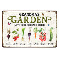 Personalized Grandma Fresh Garden Metal Sign 25170 thumb 1