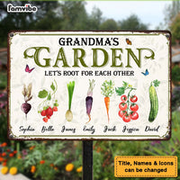Personalized Grandma Fresh Garden Metal Sign 25170 thumb 1