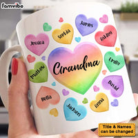 Personalized Hologram Grandma Hearts Mug 25171 thumb 1