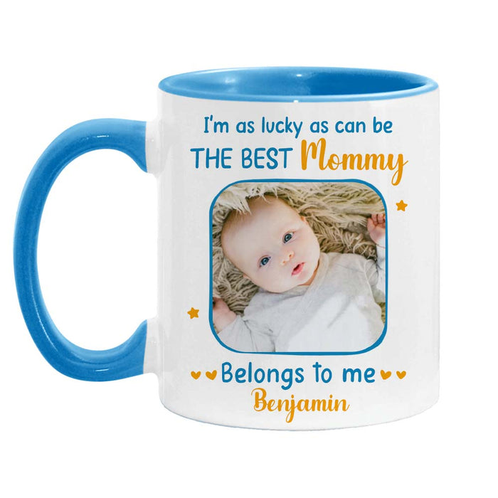 Personalized  I'm As Lucky As Can Be Photo Mug 25173 1