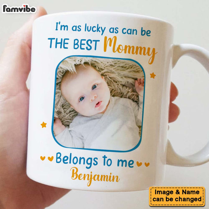 Personalized  I'm As Lucky As Can Be Photo Mug 25173 1