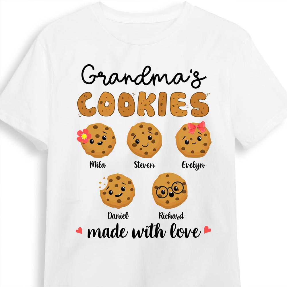 Personalized Grandma's Cookies Shirt Hoodie Sweatshirt 25174 Primary Mockup
