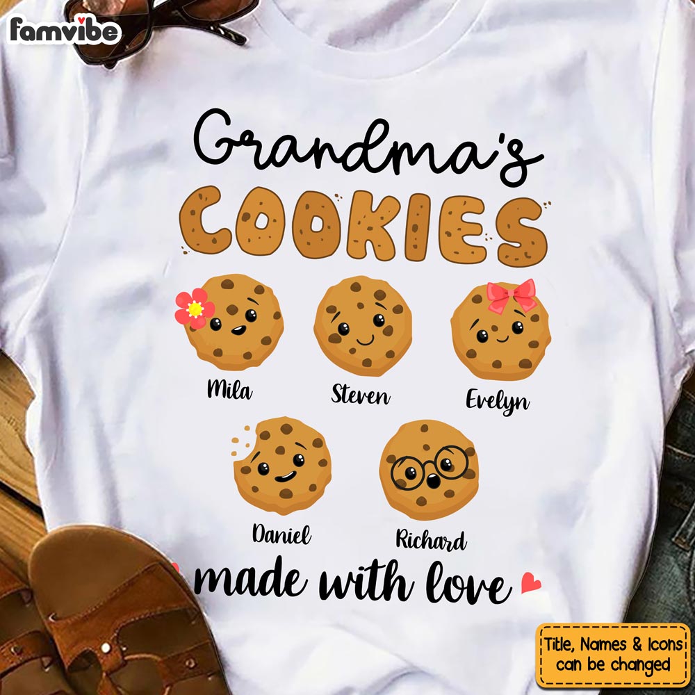 Personalized Grandma's Cookies Shirt Hoodie Sweatshirt 25174 Primary Mockup