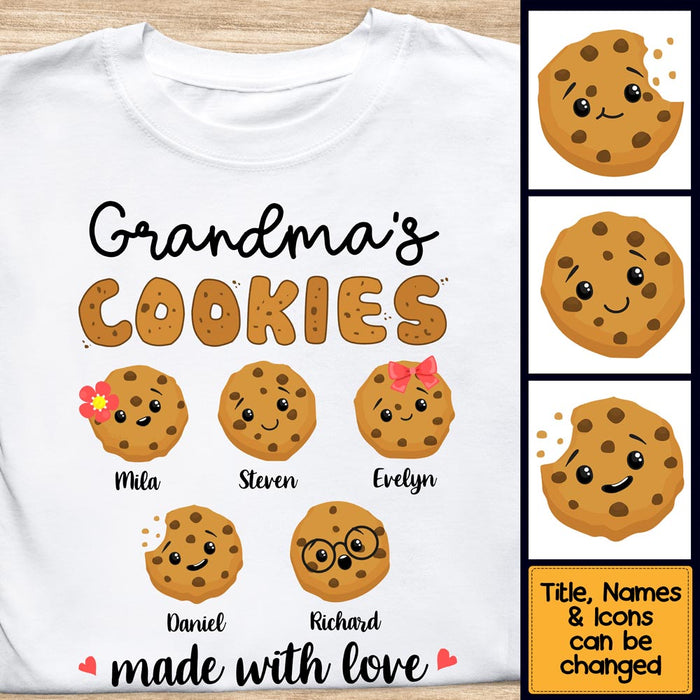 Personalized Grandma's Cookies Shirt - Hoodie - Sweatshirt 25174 1