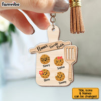 Personalized Nana's Favorite Batch Wood Keychain 25180 thumb 1