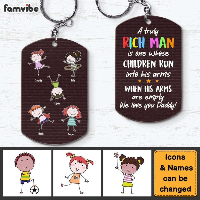 Personalized Gift A Truly Rich Dad Aluminum Keychain 25182 1