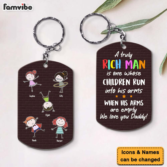 Personalized Gift A Truly Rich Dad Aluminum Keychain 25182 1