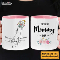 Personalized Floral Mother's Day Fist Bump Mug 25183 thumb 1