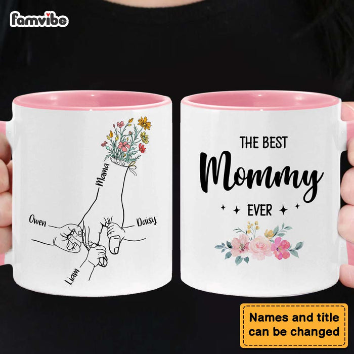 Personalized Floral Mother's Day Fist Bump Mug 25183 1