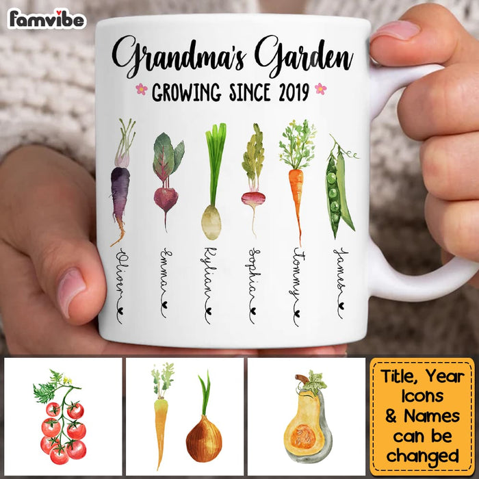 Personalized Grandma's Garden Mug 25185 1