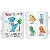Personalized Gift For Papasaurus More Awesome Mug 25188 thumb 1