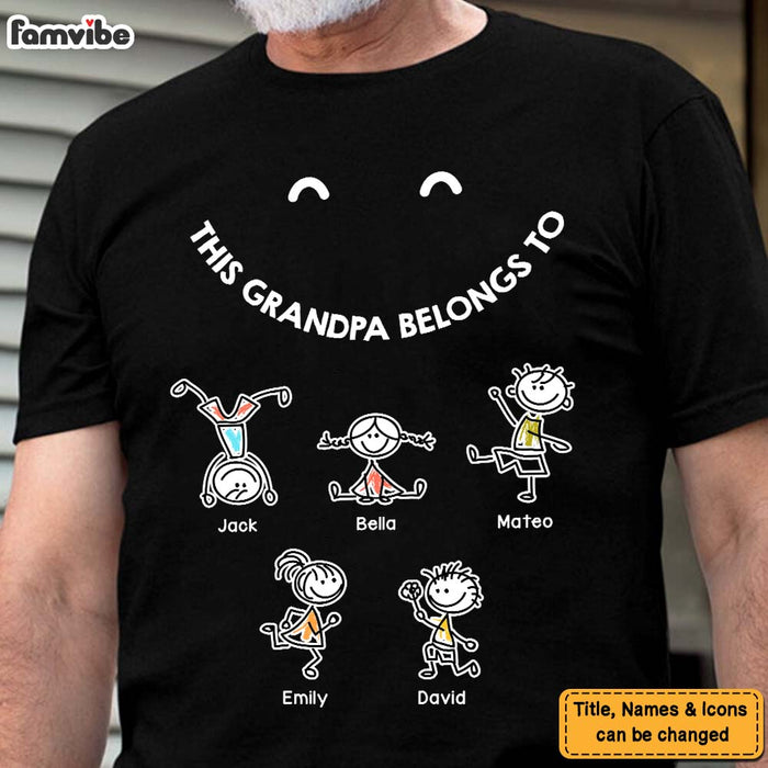 Personalized Gift For Grandpa Doodle Kids Shirt - Hoodie - Sweatshirt 25189 1