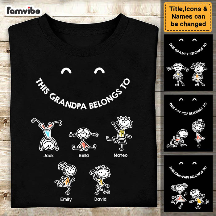 Personalized Gift For Grandpa Doodle Kids Shirt - Hoodie - Sweatshirt 25189 1