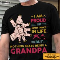 Personalized Gift For Grandpa Hand Fist Bum Proud To Be A Grandpa Shirt - Hoodie - Sweatshirt 25190 thumb 1