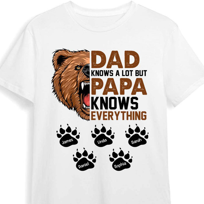 Personalized Gift For Grandpa Papa Knows Everything Shirt - Hoodie - Sweatshirt 25191 1