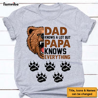 Personalized Gift For Grandpa Papa Knows Everything Shirt - Hoodie - Sweatshirt 25191 thumb 1