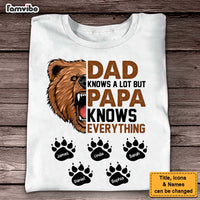 Personalized Gift For Grandpa Papa Knows Everything Shirt - Hoodie - Sweatshirt 25191 thumb 1