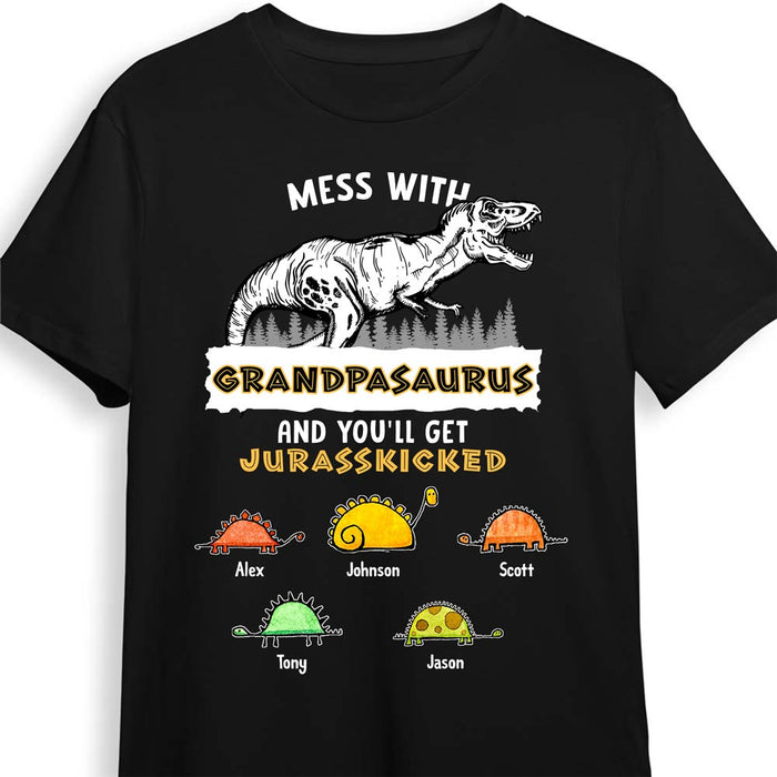 Personalized Funny Grandpa Grandpasaurus Get Jurasskicked Shirt - Hoodie - Sweatshirt 25192 1