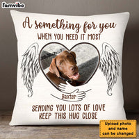Personalized Pet Memory Pet Loss Gift Sending You Lots Of Love Custom Photo Pillow 25196 thumb 1