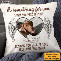 Personalized Pet Memory Pet Loss Gift Sending You Lots Of Love Custom Photo Pillow 25196 thumb 1