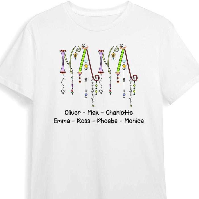 Personalized Gift For Grandma Dangle Letters Shirt - Hoodie - Sweatshirt 25199 1