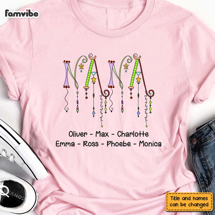 Personalized Gift For Grandma Dangle Letters Shirt - Hoodie - Sweatshirt 25199 1