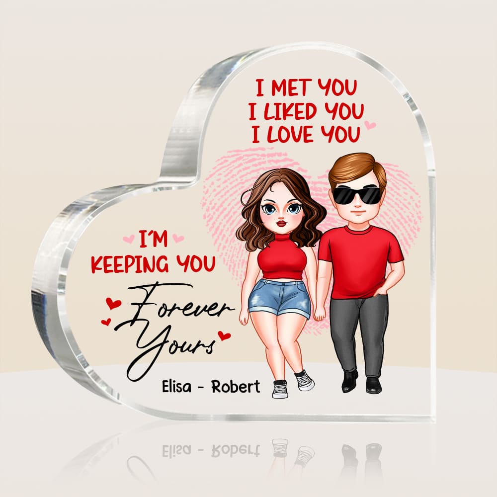 Personalized Couple I Met You I Love You Acrylic Plaque 22843 Primary Mockup