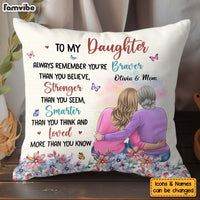 Personalized Gift For Daughter To My Daughter Floral Theme Pillow 31932 thumb 1