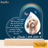 Personalized Dog Memorial I'll Walk With You Forever Photo Plaque LED Lamp Night Light 25210 1