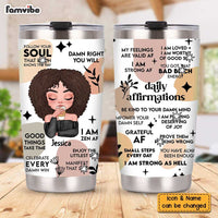 Personalized Gift For Daughter Boho Daily Reminders Affirmations Motivation Inspirational Steel Tumbler 25211 thumb 1