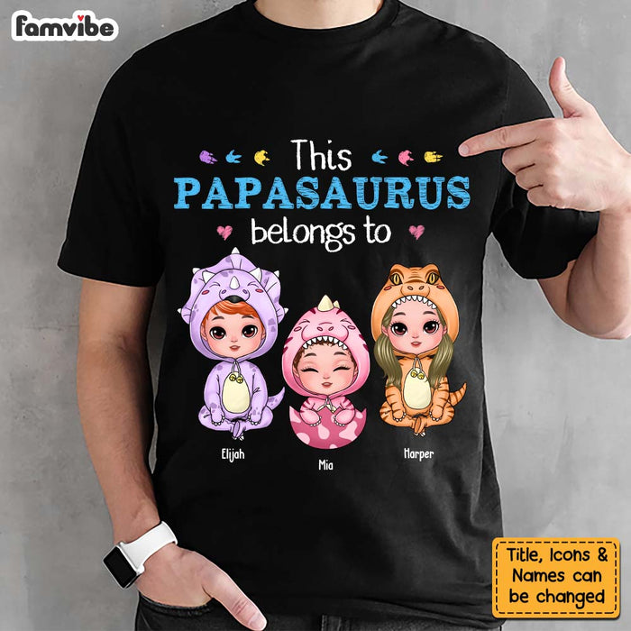 Personalized This Papasaurus Belongs To Shirt - Hoodie - Sweatshirt 25213 1