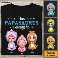 Personalized This Papasaurus Belongs To Shirt - Hoodie - Sweatshirt 25213 thumb 1