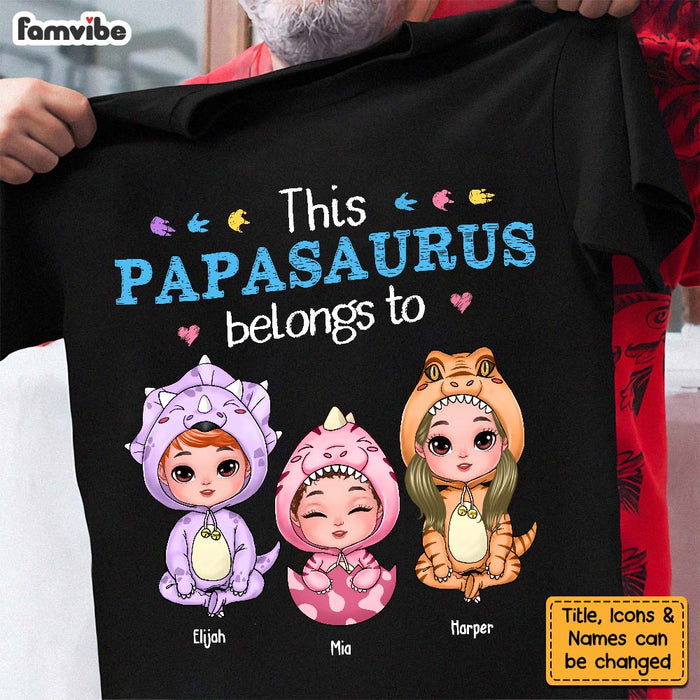 Personalized This Papasaurus Belongs To Shirt - Hoodie - Sweatshirt 25213 1
