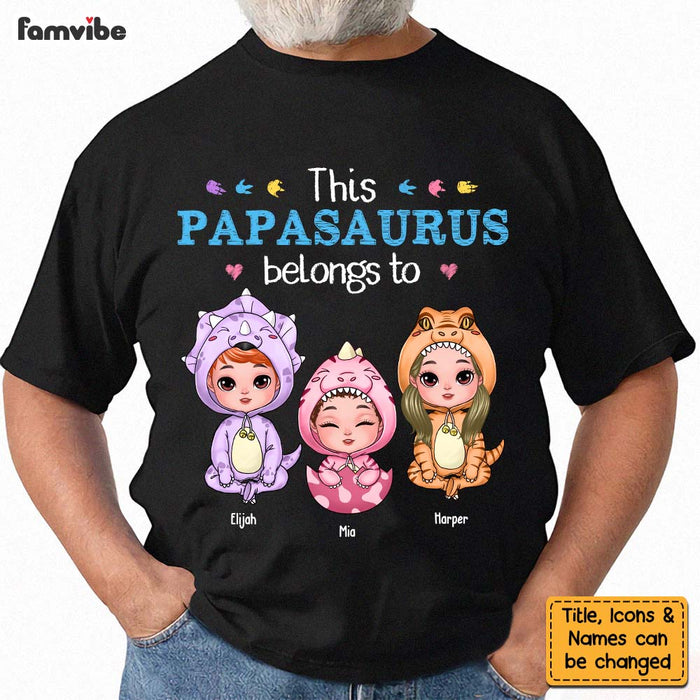 Personalized This Papasaurus Belongs To Shirt - Hoodie - Sweatshirt 25213 1