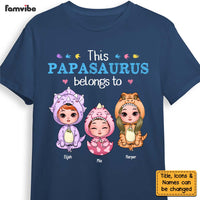 Personalized This Papasaurus Belongs To Shirt - Hoodie - Sweatshirt 25213 thumb 1