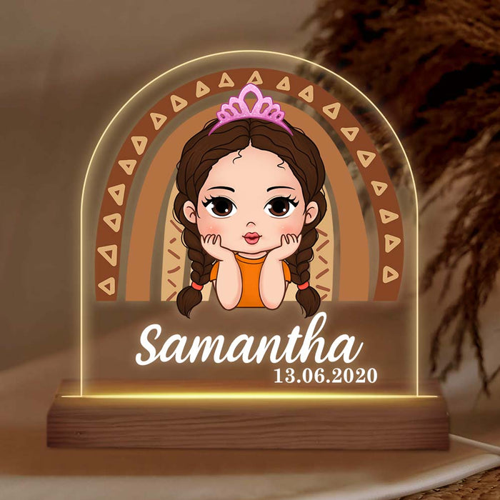 Personalized Gift For Bird Girl, For Children, For Baby, Baby Gift Birth Lamp Children's Room Plaque LED Lamp Night Light 25214 1