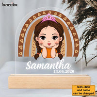 Personalized Gift For Bird Girl, For Children, For Baby, Baby Gift Birth Lamp Children's Room Plaque LED Lamp Night Light 25214 thumb 1