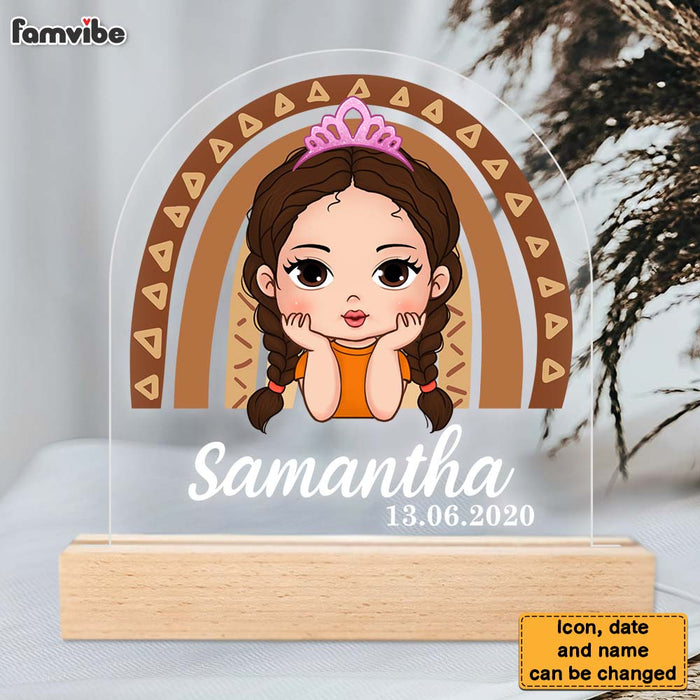 Personalized Gift For Bird Girl, For Children, For Baby, Baby Gift Birth Lamp Children's Room Plaque LED Lamp Night Light 25214 1